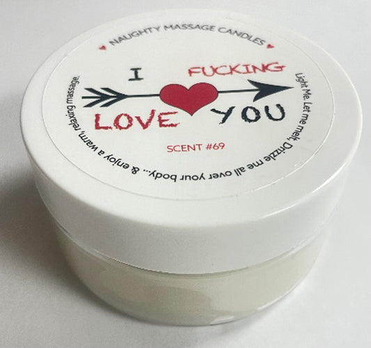 "I F-Ing Love You Massage Candle - Madagascar Vanilla 1.7 Oz KS14315"