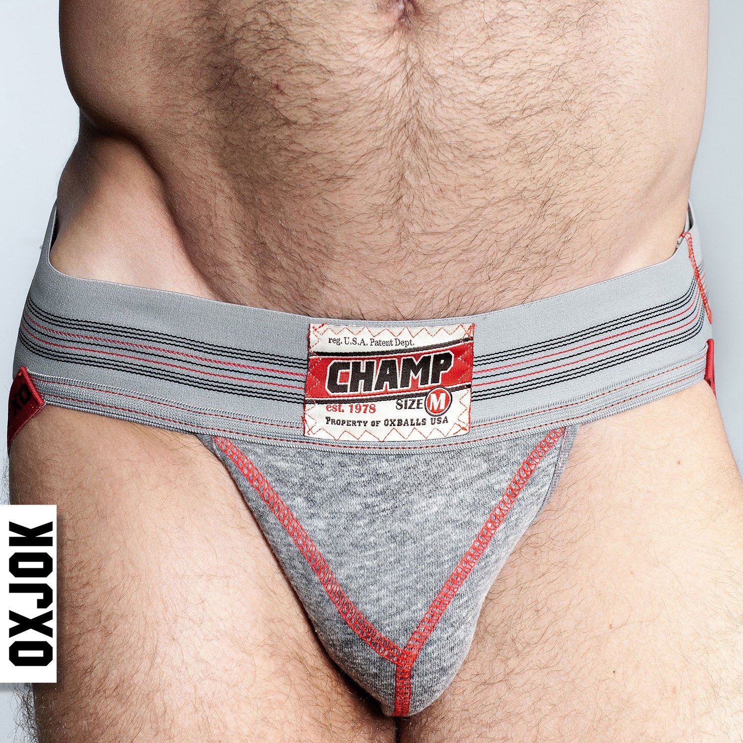 Champ Vintage Sweatshirt Jockstrap Gray Heather - Small OX-JOK-1004-GRY-S