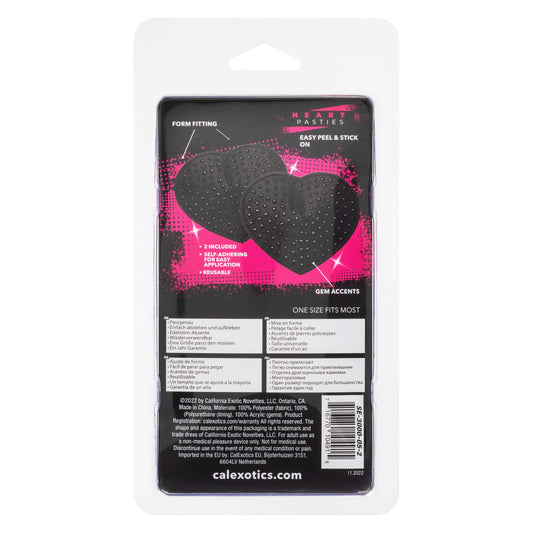 Radiance Heart Pasties - Black