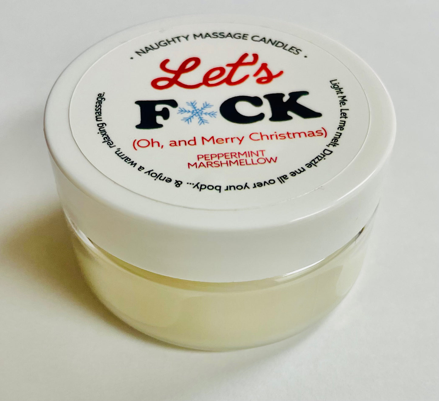 Let's Fuck Massage Candle - Peppermint Marshmallow 1.7 Oz KS14312