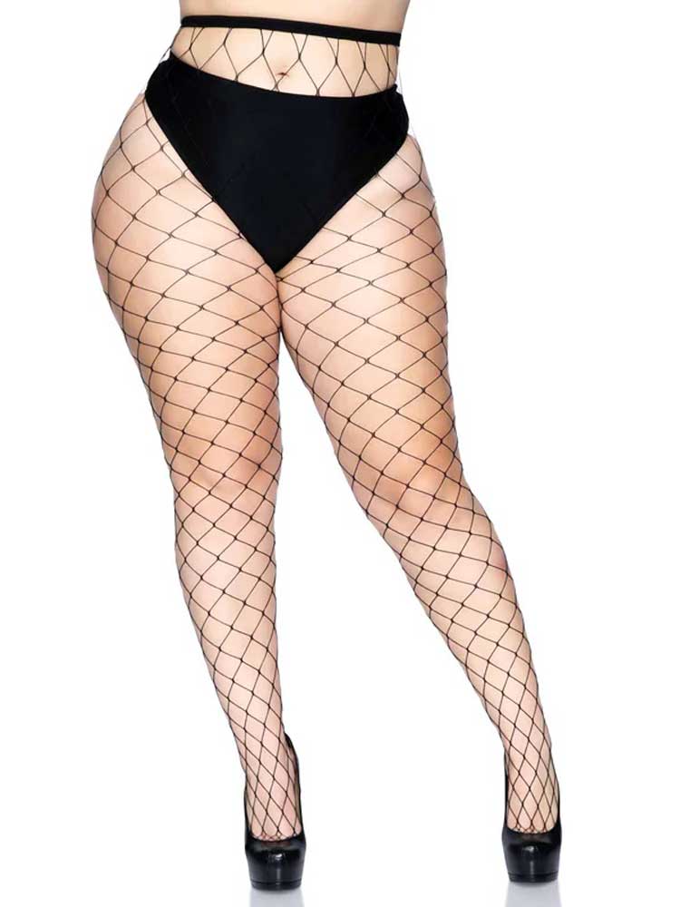 "Fence Net Pantyhose - Queen - Black LA-9905QBLKQ"