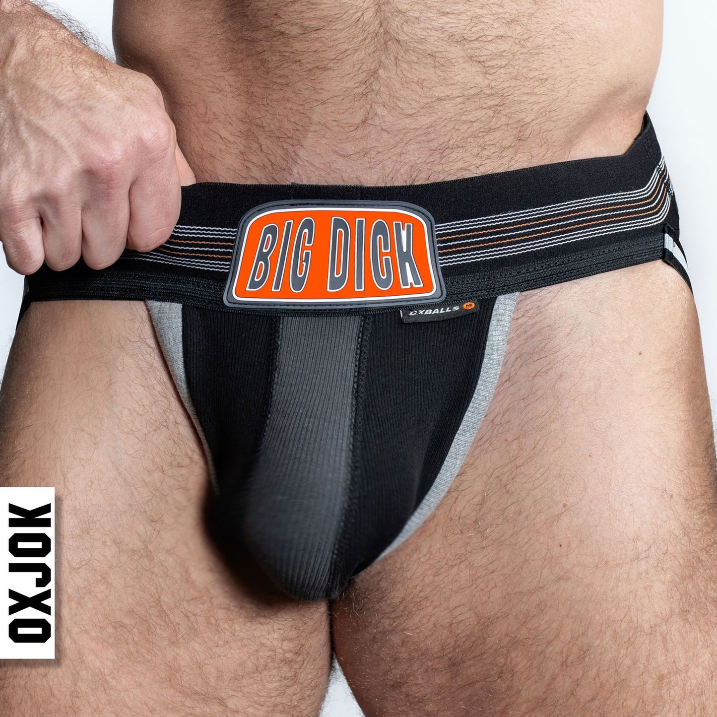 Bulger the Big Pouch Jock Black Iron Large OX-JOK-1003-BLK-L